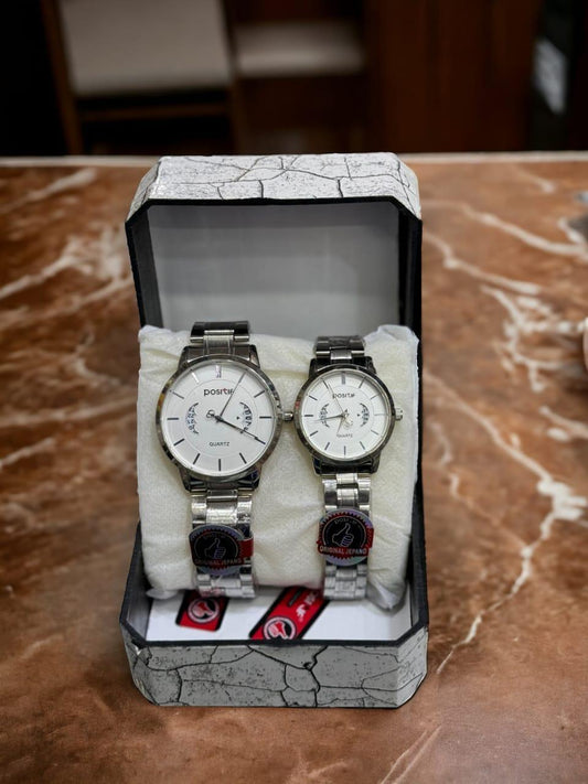 Premium Couple Chain Watch