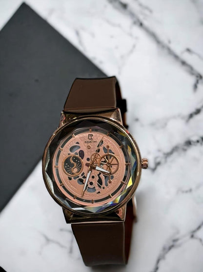 Mens Rubber Strap Watch