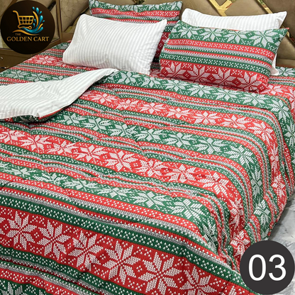 Vicko - Pure Cotton Vicky Razai Set - Export Quality [SET A]