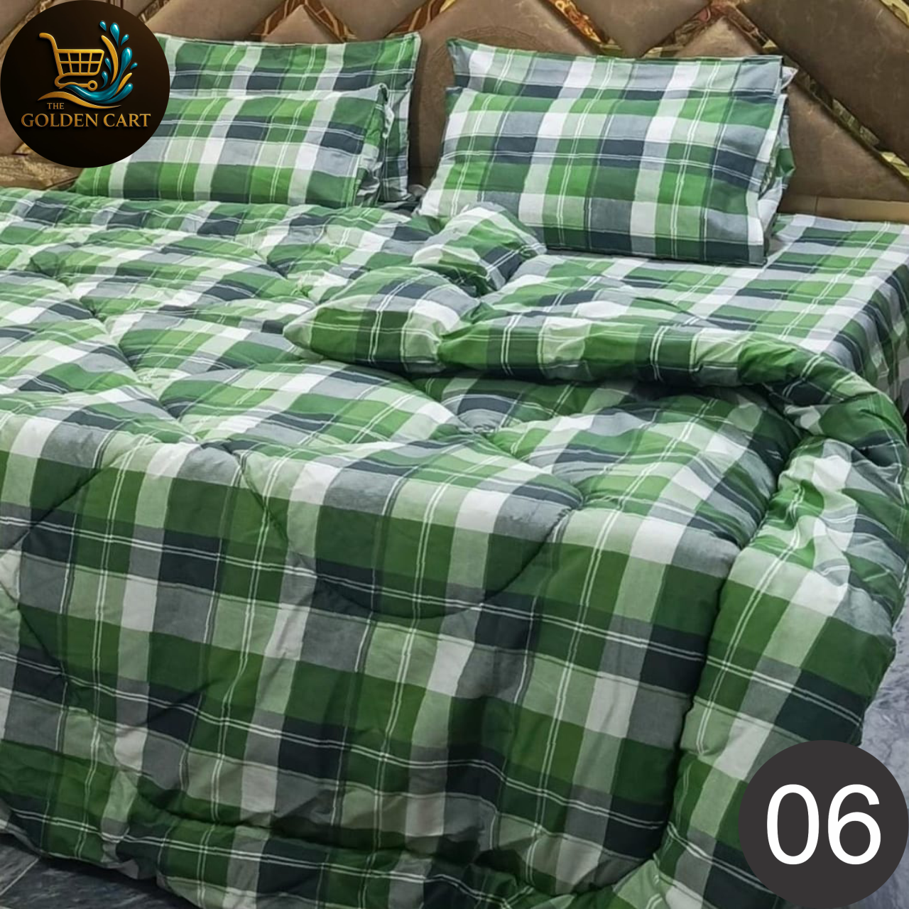 Comfora - 6pc Vicky Cotton Razai Set - Export Quality [SET A]