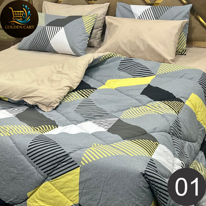 Vicko - Pure Cotton Vicky Razai Set - Export Quality [SET B]