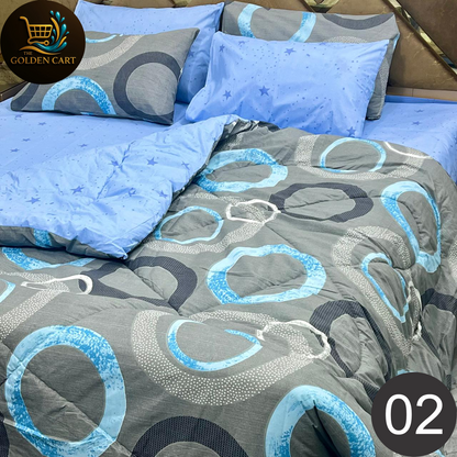 Vicko - Pure Cotton Vicky Razai Set - Export Quality [SET B]