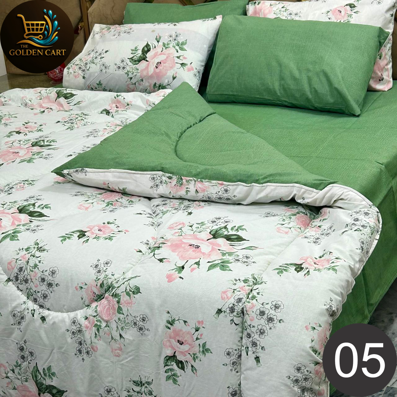 Comfora - 6pc Vicky Cotton Razai Set - Export Quality [SET B]