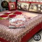 DREAMLAND 4 PCS - 3D PANAL BEDSHEET - CRYSTAL COTTON [Set B]