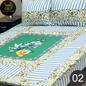 Pure Cotton Gold Panel King Size Bedsheet [SET K]